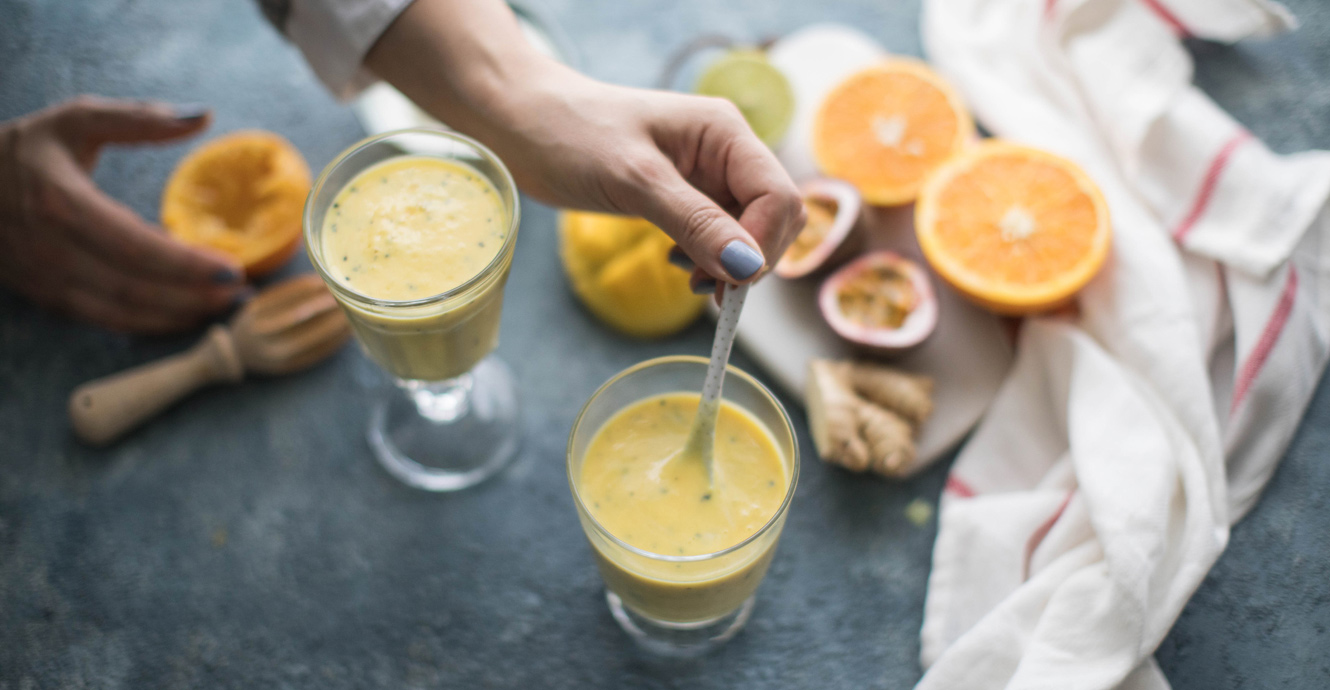 Mango And Passion Fruit Smoothie